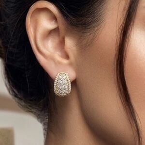 Elegant Gold and Silver Drop Earrings